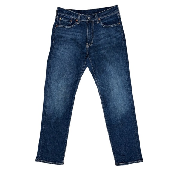 LEVI'S Premium 541 Athletic Fit Taper Jeans Size 31x32 Dark Wash Stretch Big E - Picture 1 of 10